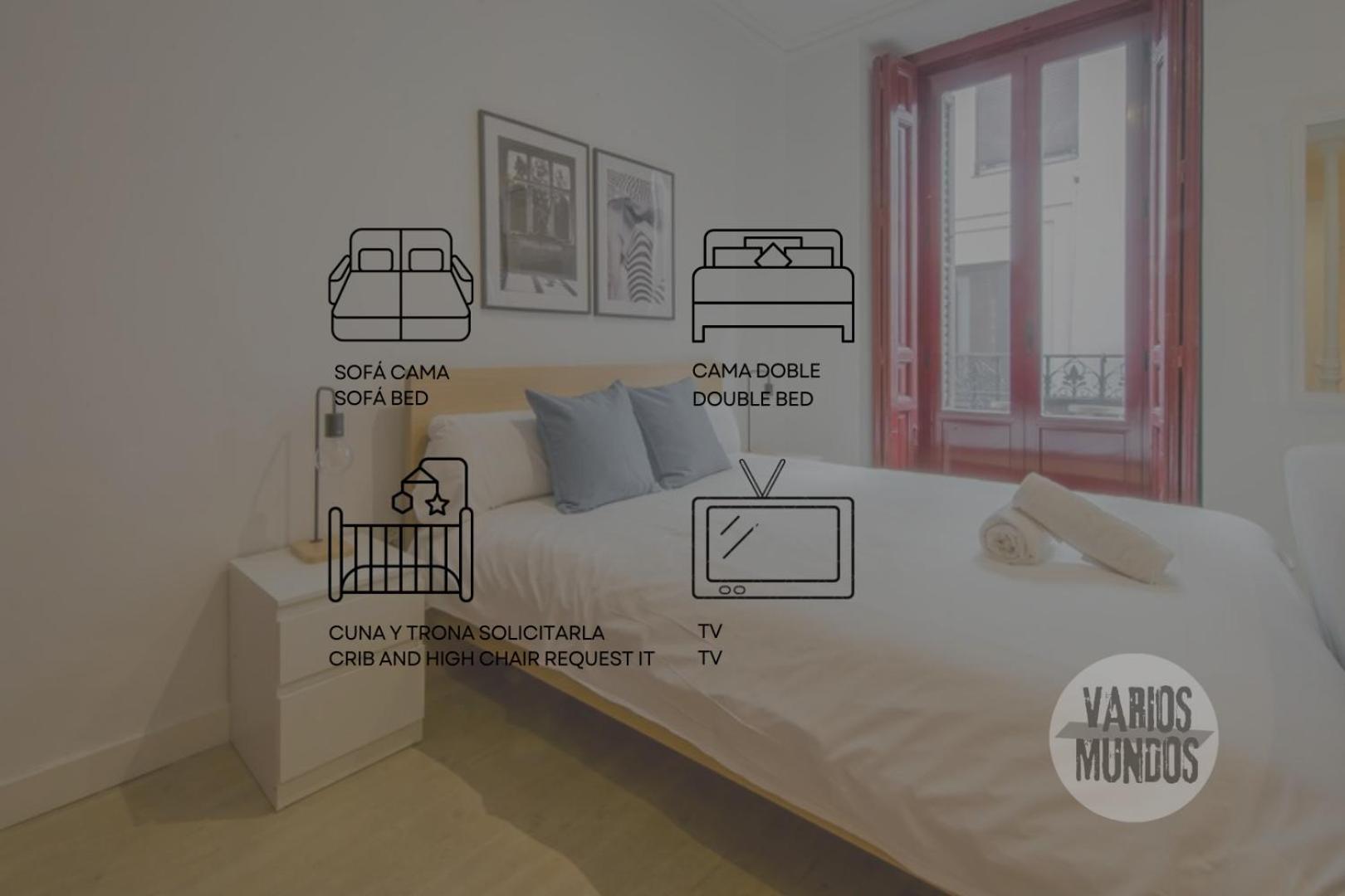 Beautiful Loft Para 3Pax En Huertas-Cortes Madrid Luaran gambar
